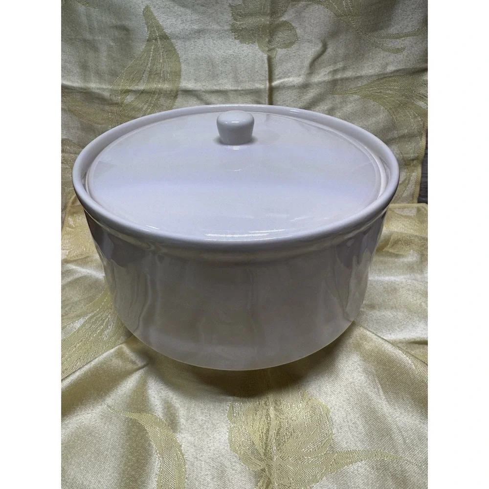 Rae Dunn Artisan Collection Tortilla Warmer Ceramic Canister with Lid – EUC!